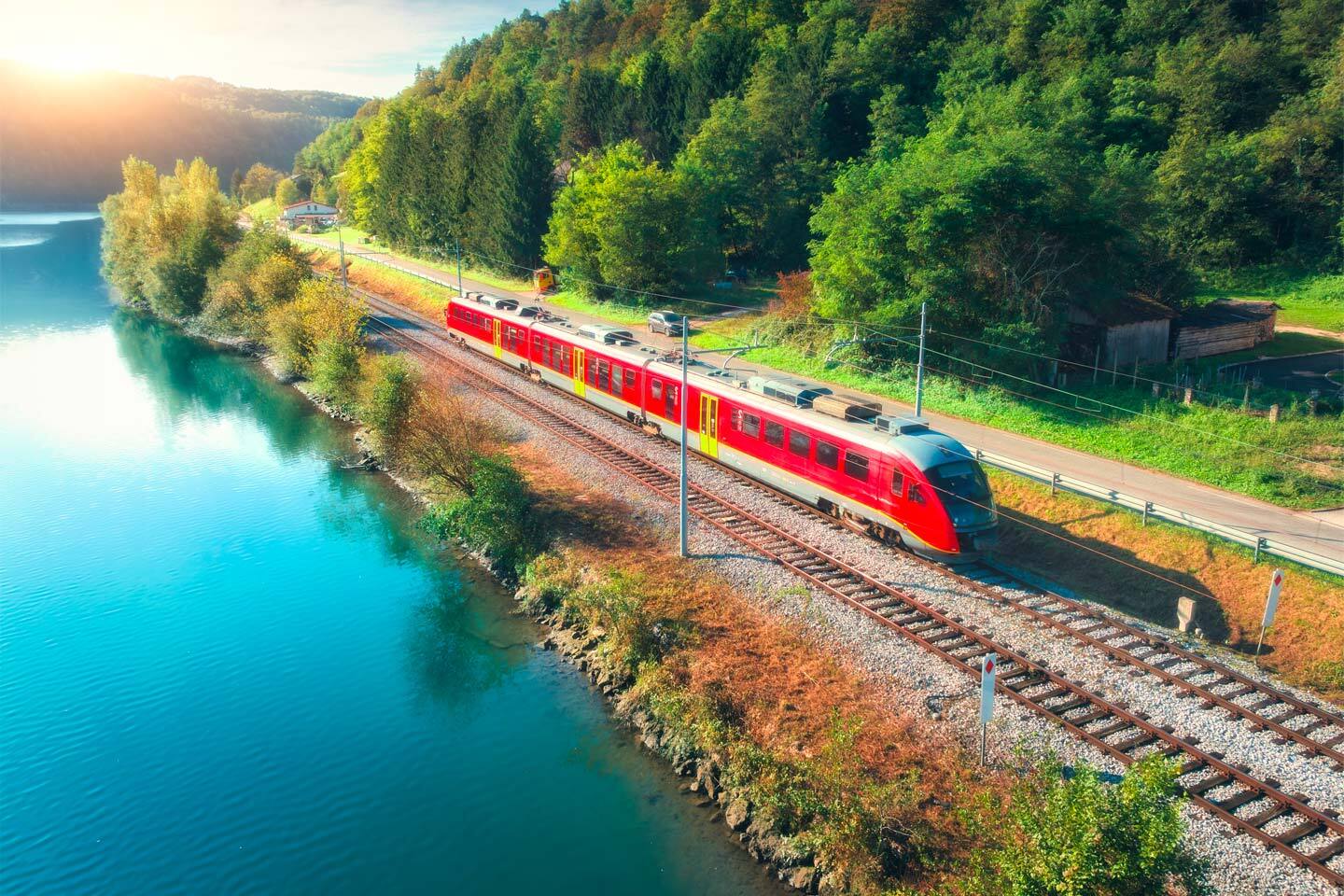 railway in the nature